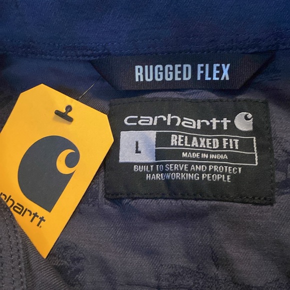 Carhartt Men's 105701 Rugged Flex Relaxed Fit Lightweight Short-Sleeve - Picture 3 of 7